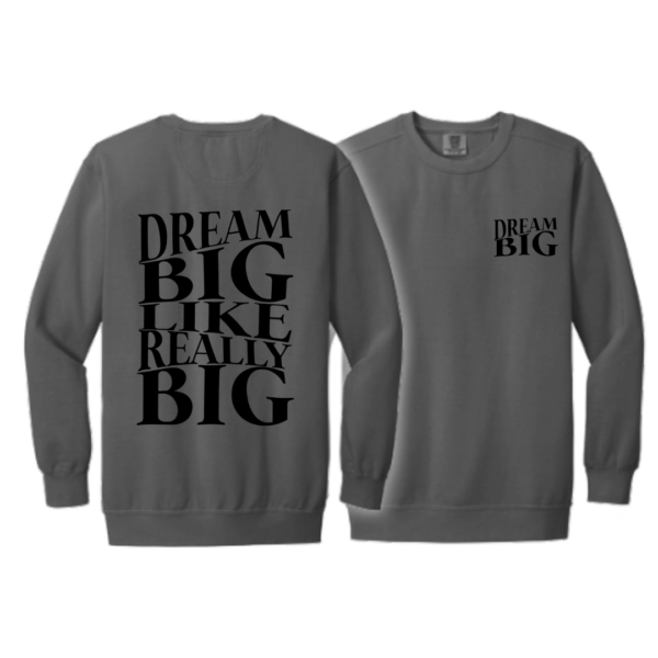 Grey Dream Big Sweatshirt